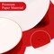 50 PCS Red Paper Placemats Round Place Mats Shiny Mirrored Disposable Paper Charger Doilies Tablemats for Christmas Valentines Party Birthday Wedding Dinner Table Decor